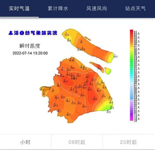 上海今天最高温度为多少（上海今日最高温40.6）(2)