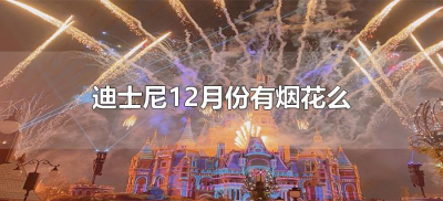 ​迪士尼12月份有烟花么（12月去迪士尼有烟花表演吗）