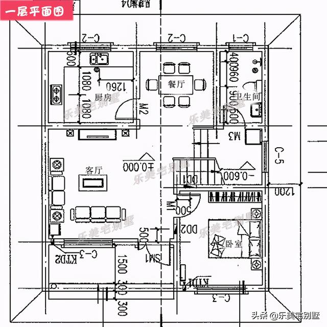 农村二层小洋房设计图（7款农村二层小洋楼别墅设计图）(6)