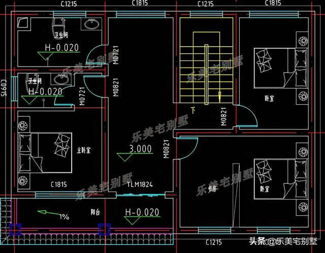 农村二层小洋房设计图（7款农村二层小洋楼别墅设计图）(19)