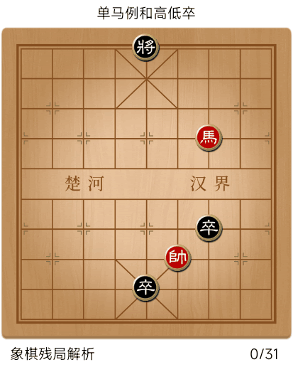 象棋残局定式大全单马单象（单马例和高低卒）(2)