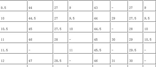 27码的鞋子内长多少厘米