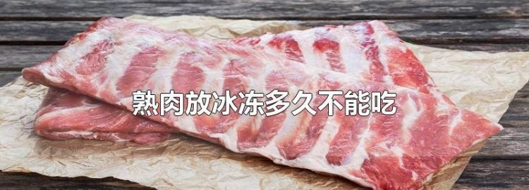 熟肉在冰箱冷冻多少天就不能吃了