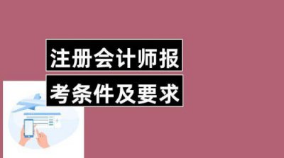 ​报考会计师的条件是什么(报考高级会计师的条件是什么)