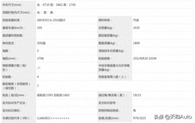 ​全新一代三菱欧蓝德申报信息曝光，车辆动力系统参数确认