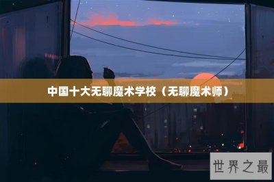 ​中国十大无聊魔术学校（无聊魔术师）