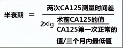 ​半衰期公式推导方法(肿瘤标志物CA125是不是越低越好？肿瘤标志物三大问题详解