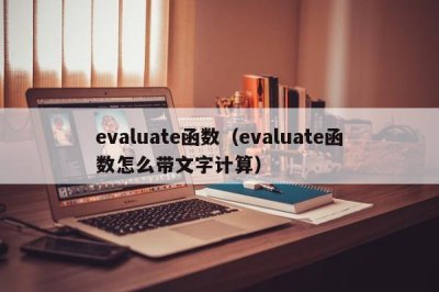 ​evaluate函数（evaluate函数怎么带文字计算）