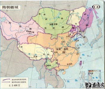 ​隋朝地图介绍 隋朝疆域有多大？AD581-AD618