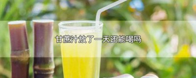 ​甘蔗汁密封第二天还可以喝吗 甘蔗汁放冰箱第三天能喝吗