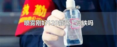 ​正好120ml的喷雾可以带上高铁吗 120毫升的喷雾能带上高铁吗