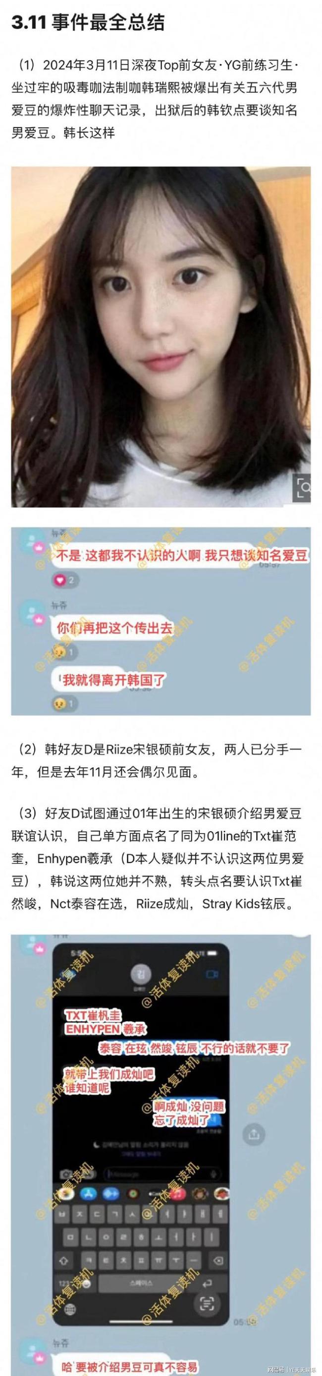 韩瑞希都敏俊事件具体怎么回事 YG前练习生韩瑞希曾因吸毒入狱