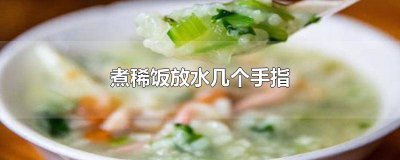 ​煮稀饭放水几个手指可以吃 煮很多饭也加一手指的水吗