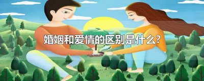 ​爱情与婚姻有什么区别呢? 婚姻跟爱情有什么区别