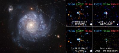 ​旋涡星系NGC1309发现超新星SN2012Z爆炸后仍然活着的恒星 甚至变得更亮