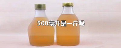 ​白酒500毫升是一斤吗 500毫升是一斤吗