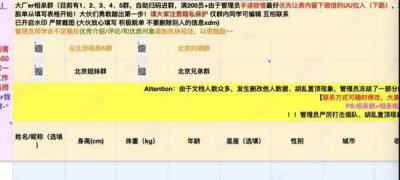 ​“欧美身材”、“五毒俱全”，互联网大厂相亲文档曝光......