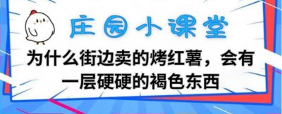 ​为什么街边卖的烤红薯，会有一层硬硬的褐色东西